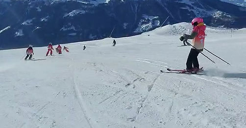 Entrainement au camp de ski des enfants 2023